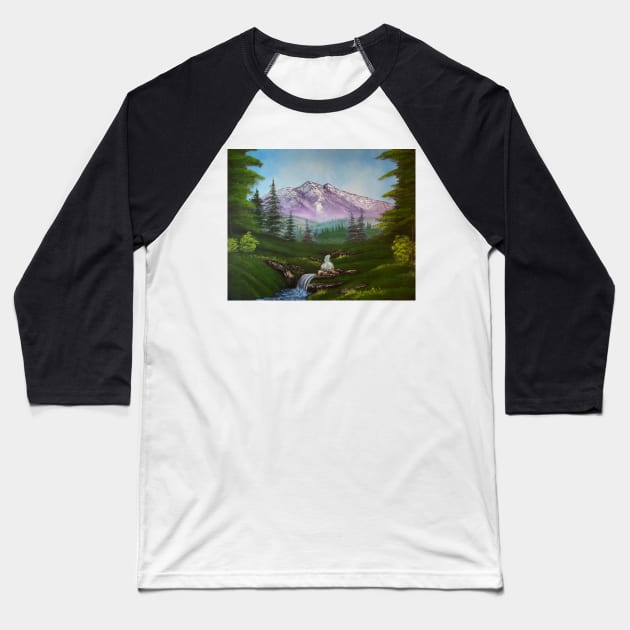 Mountain Hideout Baseball T-Shirt by J&S mason